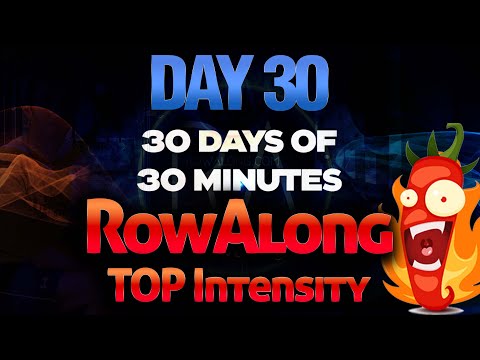 30 Days of 30 Minute Rows - Day 30 - 30 sec on 30 sec rest x 30 - FAST Indoor Rowing Workout