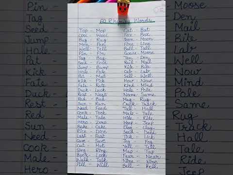 rhyming words | 60 rhyming words#rhymingwords #rhyming #shortsfeed #shorts #youtubeshorts #learning