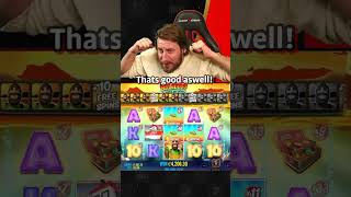 NEW BIG BASS FLOATS MY BOAT MASSIVE WIN! #shorts #casino #bigwin #funny #laugh