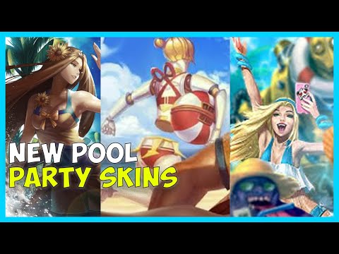 5 6 7 NEW SKINS!!!!!!! NEW UPCOMING POOL PARTY SKINS