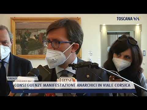 2022-03-23 FIRENZE - CONSEGUENZE MANIFESTAZIONE ANARCHICI IN VIALE CORSICA