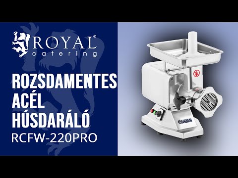 Videó - B-termék Rozsdamentes acél húsdaráló - 200 kg / h - PRO