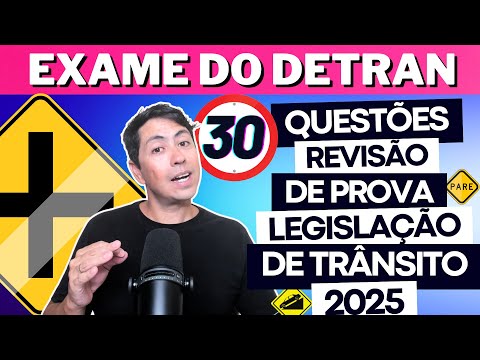 30 MOST COMMON QUESTIONS IN DETRAN TESTS THROUGHOUT BRAZIL! Detran Theoretical Test 2025