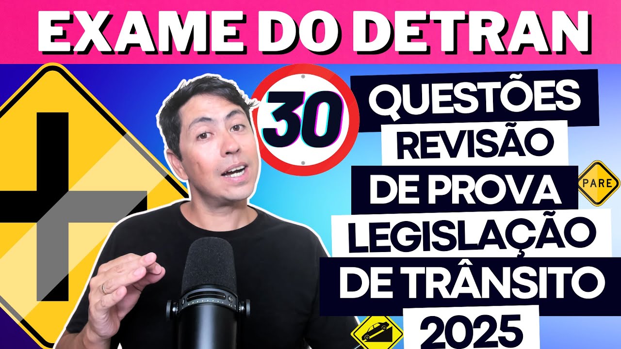 30 MOST COMMON QUESTIONS IN DETRAN TESTS THROUGHOUT BRAZIL! Detran Theoretical Test 2025