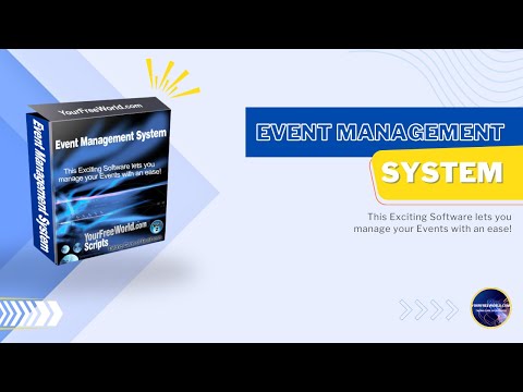 Event Management System video demo