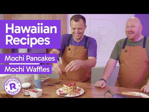 Mochi Pancakes + Mochi Waffles at Home... Easy Hawaiian Recipes