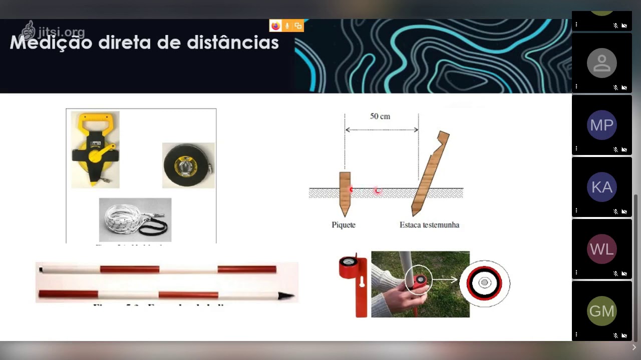 Medições de distâncias e direções