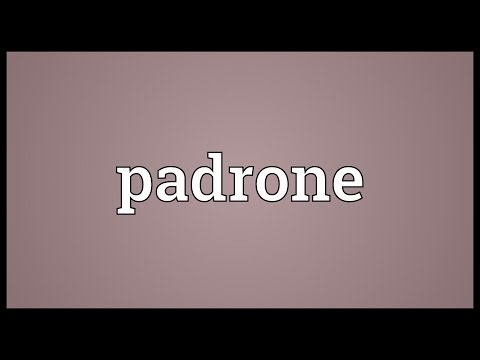 Padrone Meaning