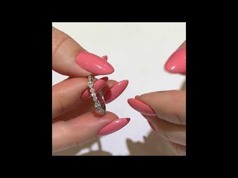 Marquise and Round Diamond Bezel Set Wedding Band