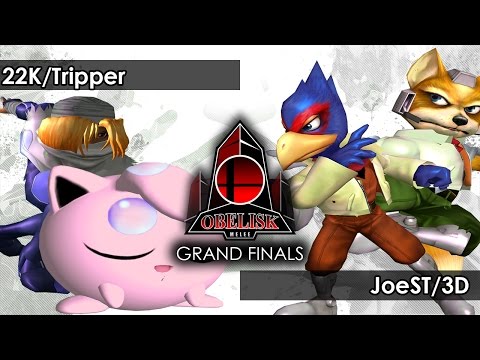 Melee: 22K/Tripper V JoeST/3D - Obelisk 40 Tournament SSBM