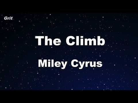 Karaoke♬ The Climb - Miley Cyrus 【No Guide Melody】 Instrumental