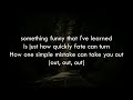 Alec Benjamin - One Wrong Turn (lyrics)