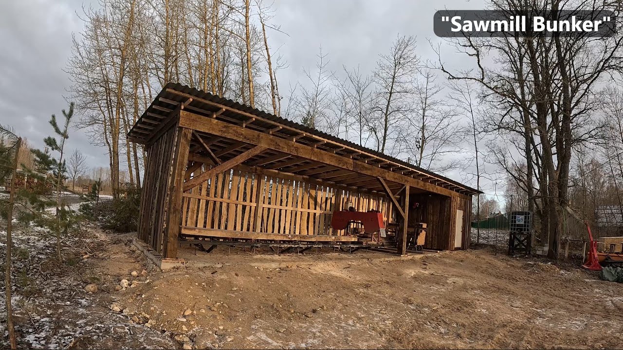Building a new sawmill shed (ep5) - Finishing the Shed