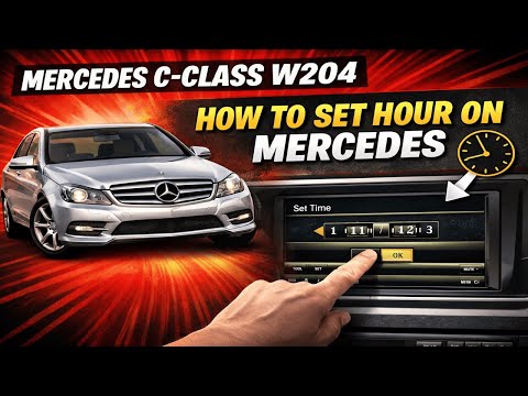 Time change , how to set hour on Mercedes c class w204