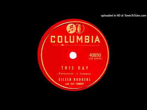 This Day - Eileen Rodgers with Ray Conniff (1957) Audio Fixed!