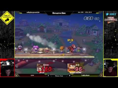 Resurrection - cyve (Diddy, Pit) vs Luigi player (Diddy) - SSBB Winners Final