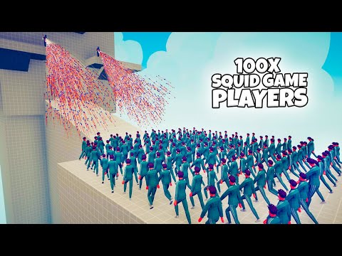 100x SQUID GAME PLAYERS vs EVERY FACTION | TABS Totally Accurate Battle Simulator Gameplay