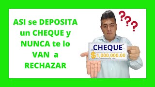 COMO DEPOSITAR mi CHEQUE a una cuenta