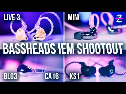 BASSHEADS IEM SHOOTOUT! - TFZ Live 3 vs Blon 03 vs Blon Mini vs KS1 vs CA16