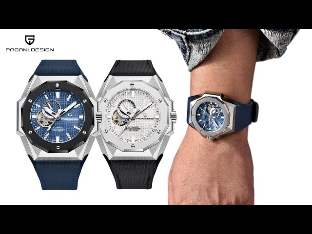 ساعة أوتماتيك القلب المفتوح  من PAGANI DESIGN