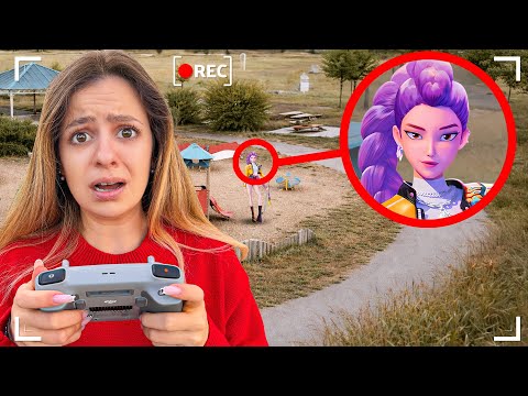 I Spy the K-POP Demon Hunters With a Drone in Real Life! Huntrix & Saja Boys