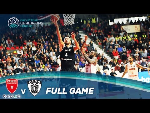 Openjobmetis Varese v PAOK - Full Game - Basketball Champions League