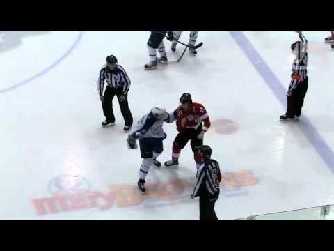 Hockey Fight: Zach Sill vs Mathieu Tousignant