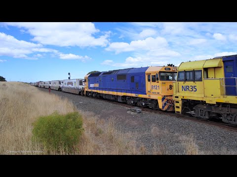 6MP4 TOLL / Team Global Express Container Train With 8121 (10/3/2023) - PoathTV Australian Railways