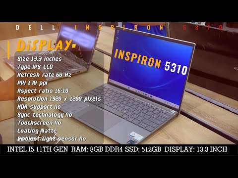 Unboxing Dell Inspiron 13 - 5310, Intel i5 11th Gen + EVO Chip #inspiron #unboxing #dell_inspiron