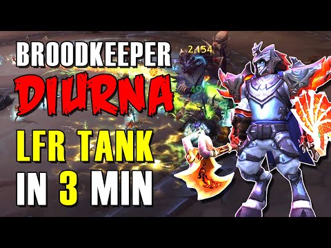 Broodkeeper Diurna Tank Guide - QUICK LFR Boss Kill walkthrough for Casuals