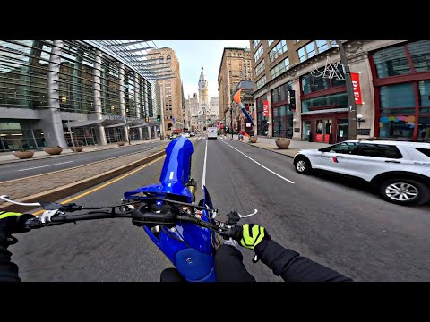 2023 YZ450F WHEELIES THROUGH THE CITY!