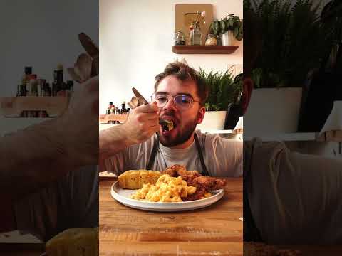 Fried Chicken, Cornbread, and Mac and Cheese