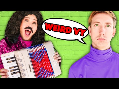 Vy Qwaint Becomes WEIRD AL to Fix Boring Chad! Making a Music Video & DIY Costumes with Regina