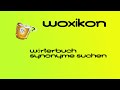 Synonym Lexikon Woxikon
