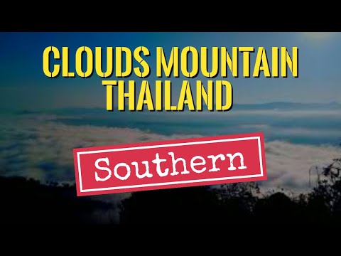Beautiful Sea of Clouds & sunset  Betong, Thailand.
