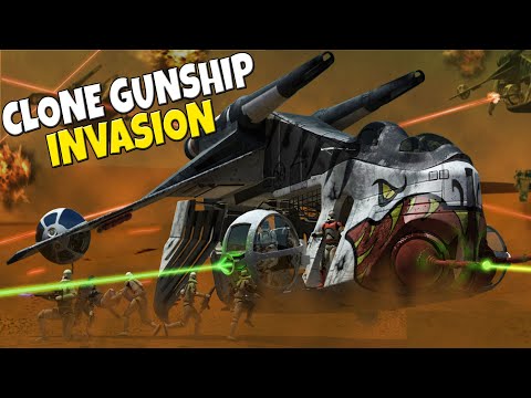Clone LAAT Gunship INVASION Air Support! - Star Wars EAW: Fall of the Republic 18