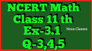 Chapter 3 Exercise 3.1 (Q3,Q4,Q5) Trigonometric Functions Class 11 Maths NCERT