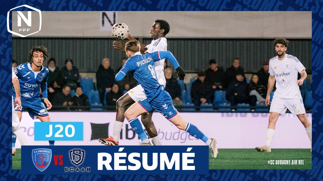 US Concarneau vs Aubagne Highlights