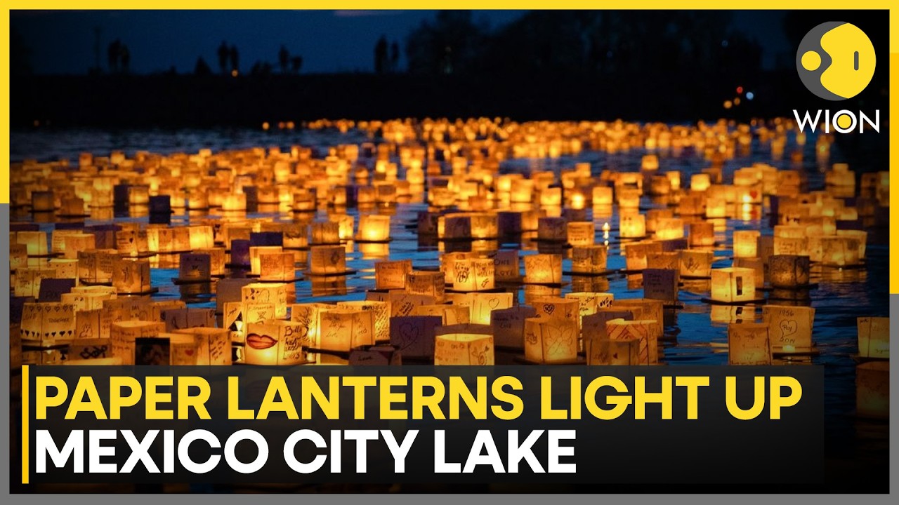 Paper Lanterns Light Up Mexico City Lake; Participants Pay Tribute To Deceased Loved Ones |WION News