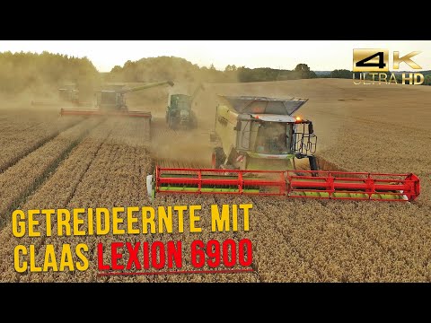Gut Hohen Luckow: Getreideernte mit Claas Lexion 6900 | Bushel Plus & Geiger agri solutions