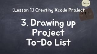 iOS for Starter - Drawing up ProjectTo-Do List