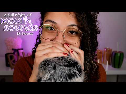 [8 HOURS] of Intense Wet Mouth Sounds & Inaudible Whispers (ASMR all night long) 😴