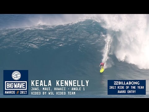 Keala Kennelly at Jaws 1 - 2017 Billabong Ride of the Year Entry - WSL Big Wave Awards