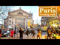 Paris, France 🇫🇷 - Paris evening walk 4K HDR - Paris shopping - Paris winter 2024