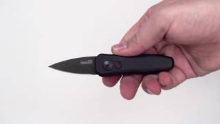 Автоматический складной нож Launch 4 - Kershaw 7500BLK Black, сталь Crucible CPM® 154, рукоять анодированный алюминий, чёрный
