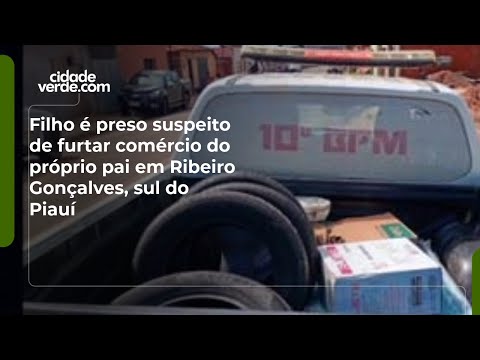 Filho é preso suspeito de furtar comércio do próprio pai em Ribeiro Gonçalves, sul do Piauí