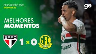 SÃO PAULO 1 X 0 MIRASSOL | MELHORES MOMENTOS | 13ª RODADA | BRASILEIRÃO 2026 | ge.globo