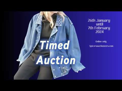 Timed Auction, a selection of lots included. Ends 7th February 2024 at 6.00pm