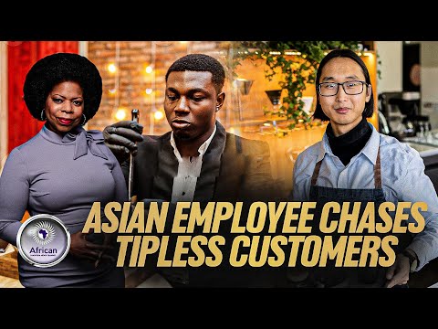Angry Asian Employee Chases Black Customer Down The Street For Not Leaving A Tip