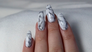 Tutorial gelenaglar - vita marmornaglar